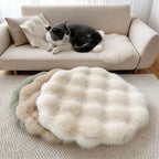 Plush Round Pet Sleeping Mat for Cats & Small Pets