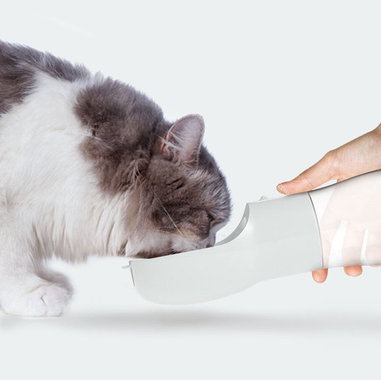 Portable Dog Water Bottle & Food Dispenser for Travel