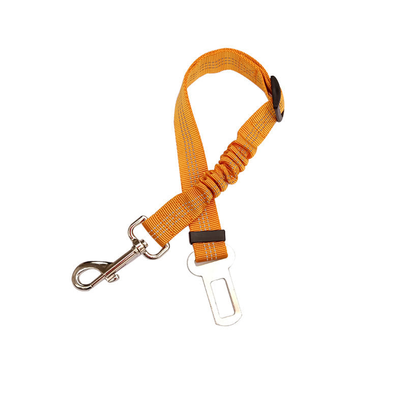 Adjustable Reflective Dog Car Seat Belt Safety Leash