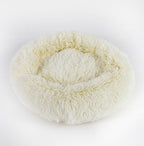 Calming Plush Donut Pet Bed for Small Dogs & Cats