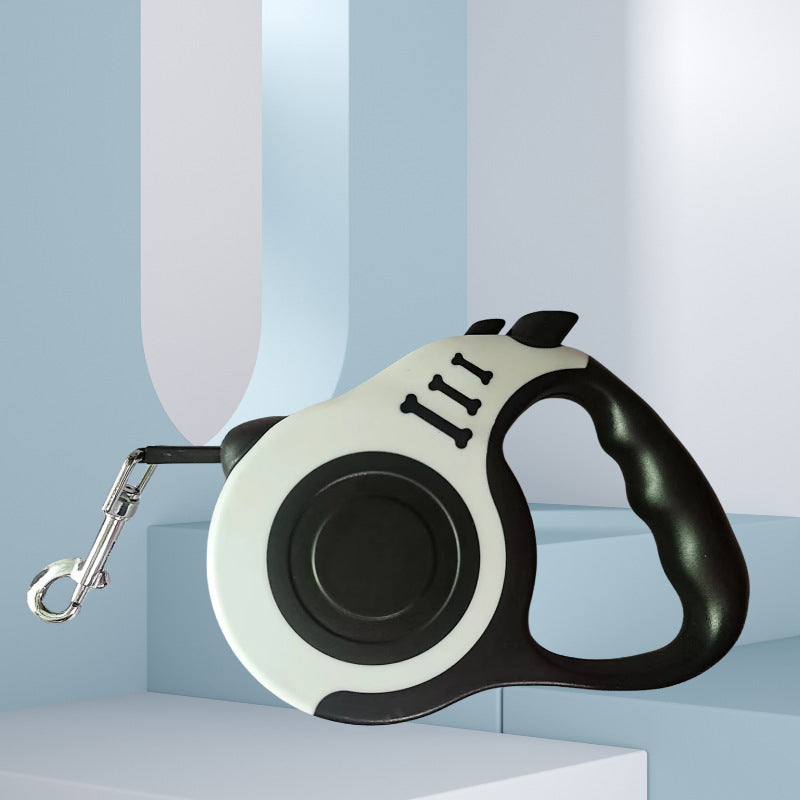 Automatic Retractable Dog Leash with One-Button Lock