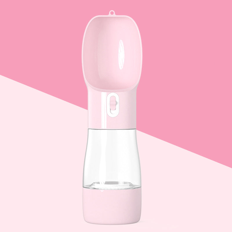 Portable Dog Water Bottle & Food Dispenser for Travel