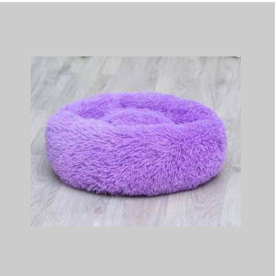 Calming Plush Donut Pet Bed for Small Dogs & Cats