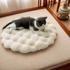 Plush Round Pet Sleeping Mat for Cats & Small Pets