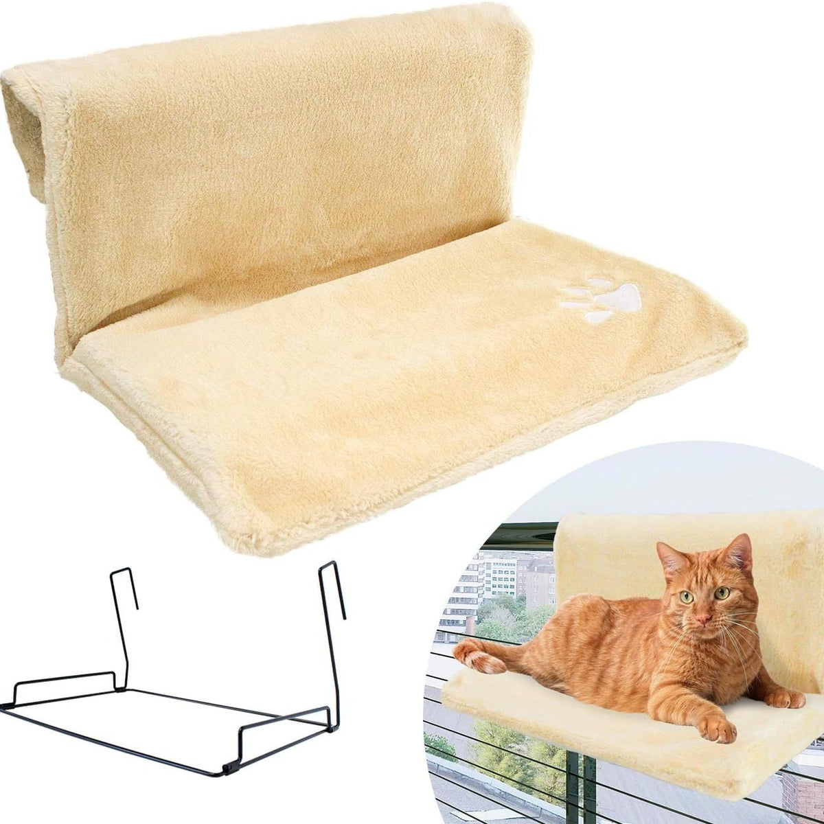 Plush Shaped Hanging Cat Hammock Bed