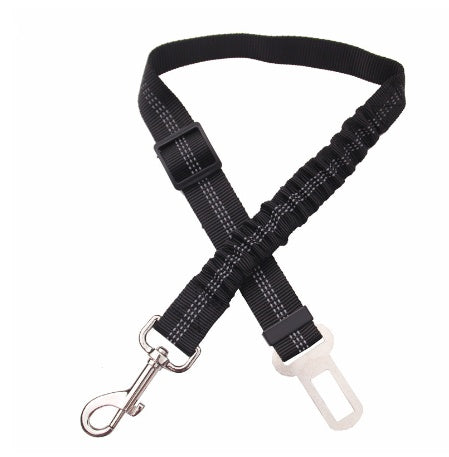 Adjustable Reflective Dog Car Seat Belt Safety Leash