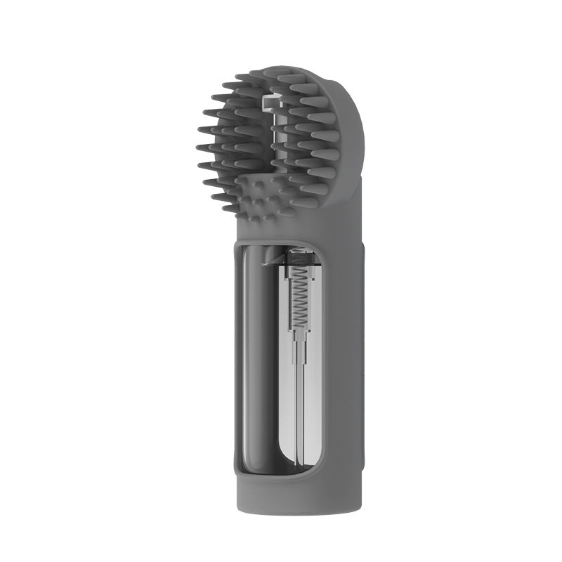 2-in-1 Silicone Pet Bath & Grooming Brush