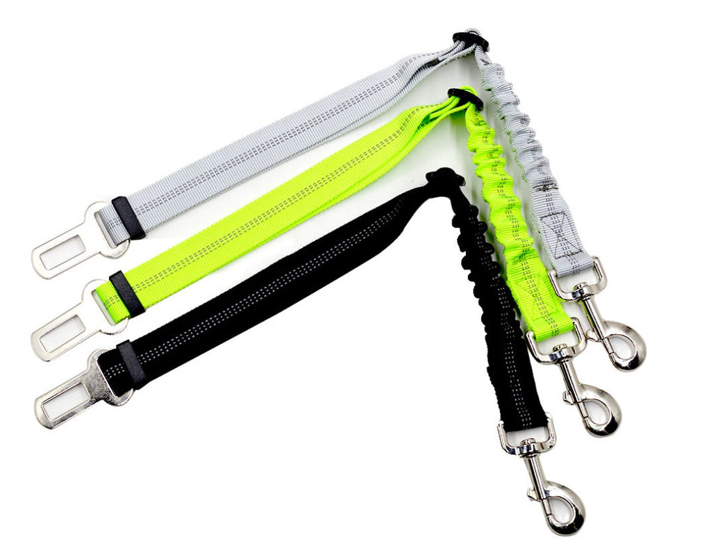 Adjustable Reflective Dog Car Seat Belt Safety Leash