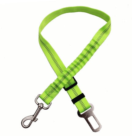Adjustable Reflective Dog Car Seat Belt Safety Leash