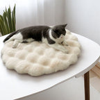 Plush Round Pet Sleeping Mat for Cats & Small Pets