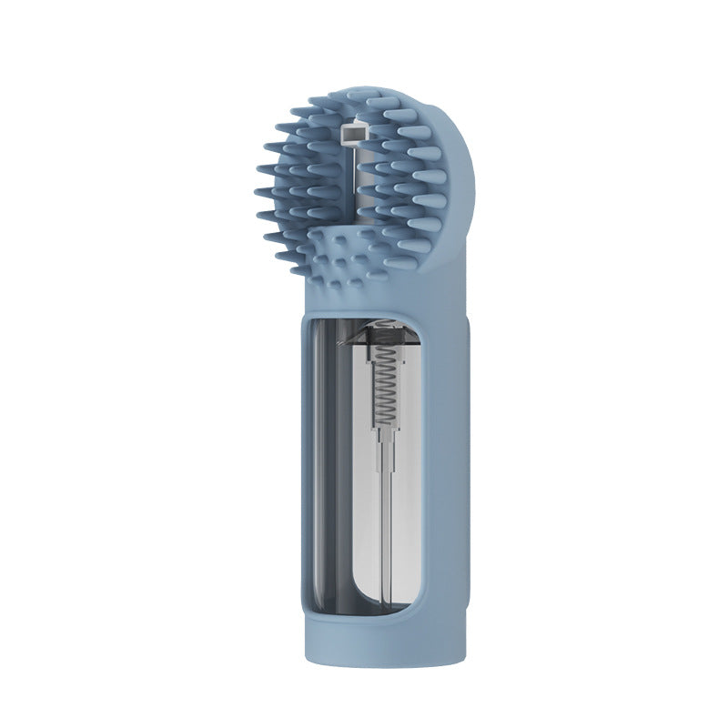 2-in-1 Silicone Pet Bath & Grooming Brush