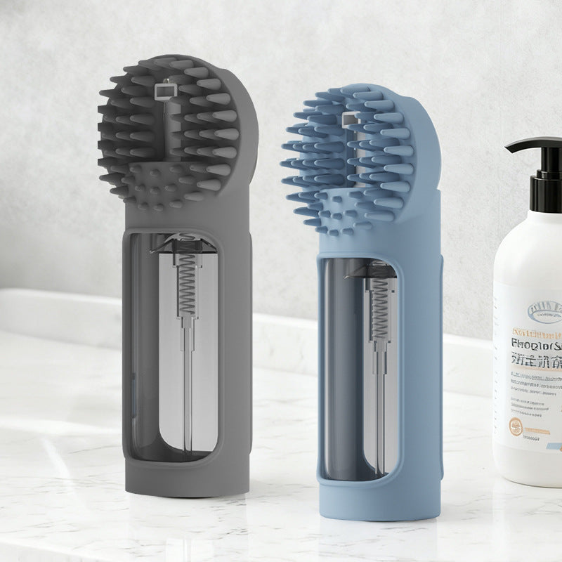2-in-1 Silicone Pet Bath & Grooming Brush